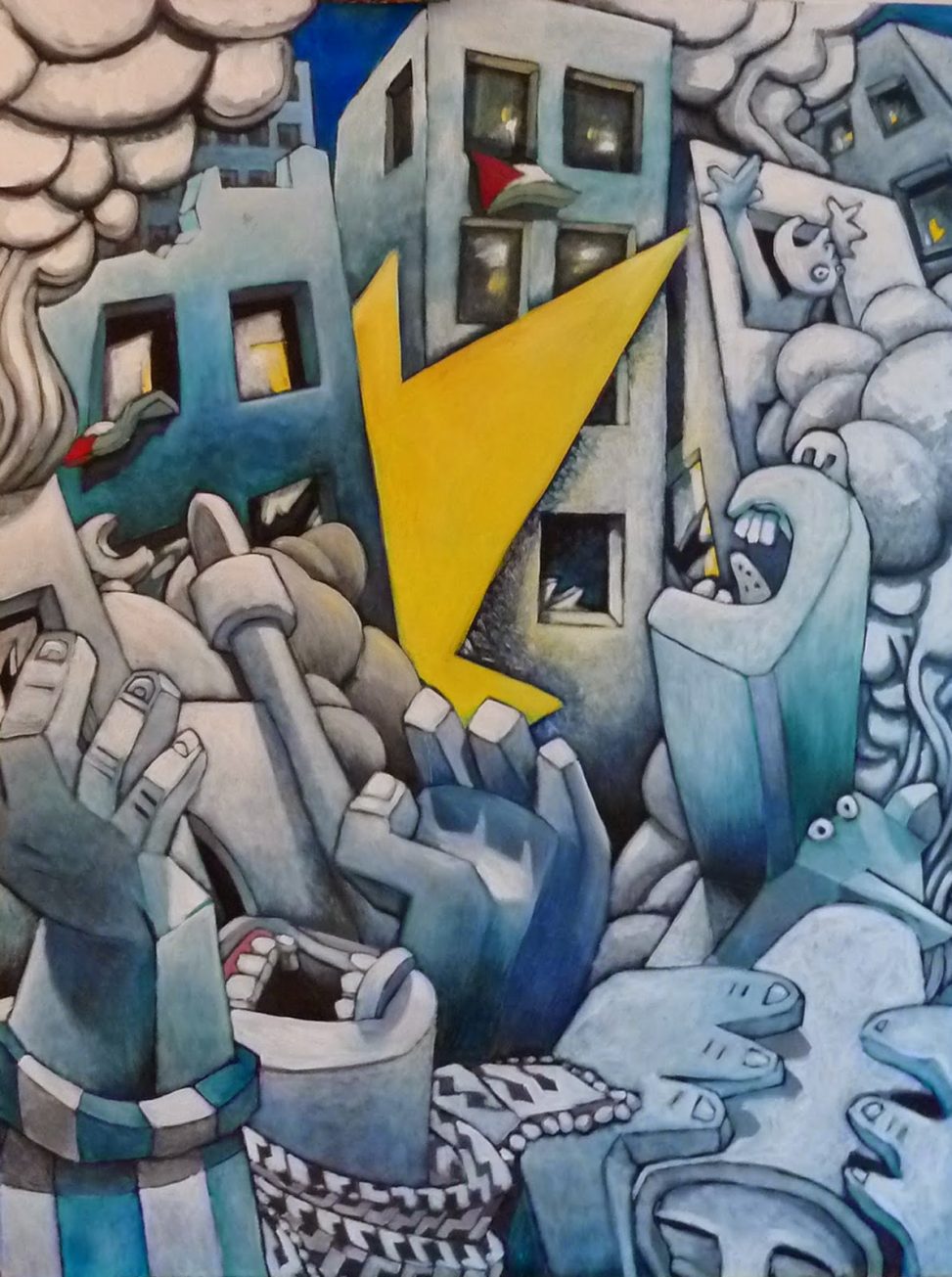 Palestine 01 : Gaza (en forme de Guernica)