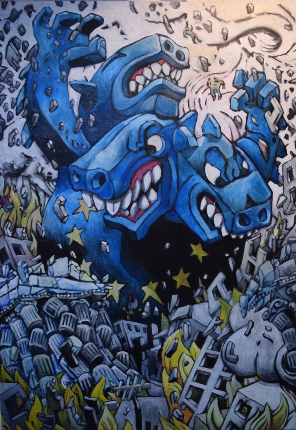 La Troïka saute sur l'Acropole